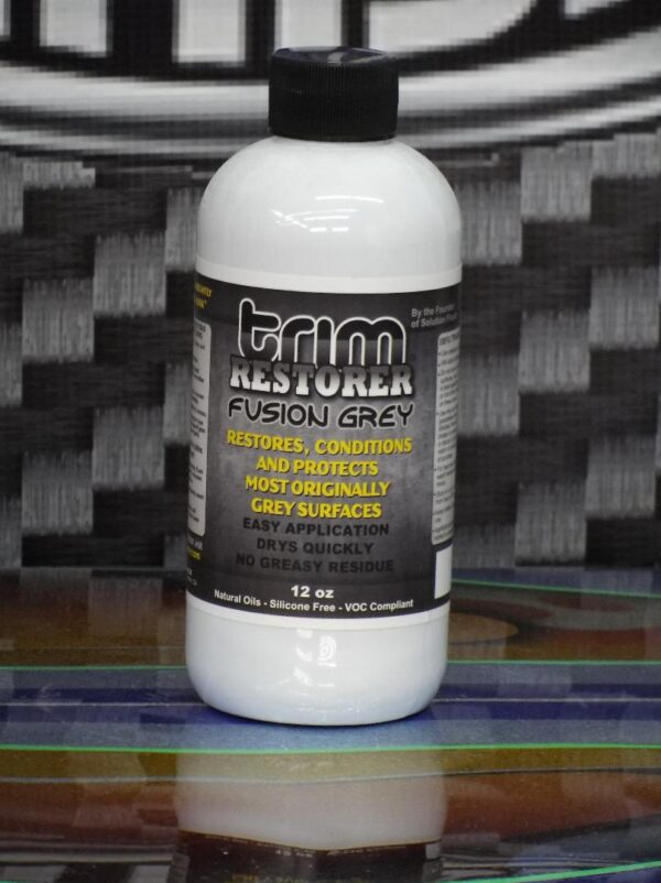 SOLUTION FINISH FUSION GREY PLASTIC & BUMPER RESTORER 12 OZ - NW Clear  Finish Products